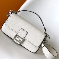 Fendi Medium Baguette Selleria Bag In Cuoio Romano Leather Orange