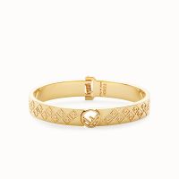 F is Fendi Ragid Bracelet Metal Gold